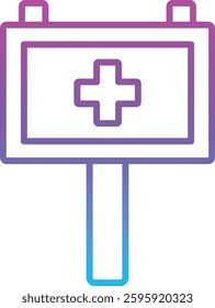 Signboard vector icon. Can be used for printing, mobile and web applications.