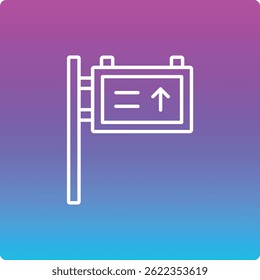 Signboard vector icon. Can be used for printing, mobile and web applications.