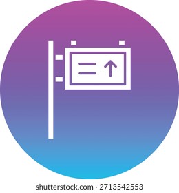 Icono de Vector de letrero. Se puede utilizar para aplicaciones de impresión, móviles y de Web.