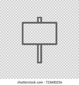Icono de vector de cartón 10. Pictograma simple aislado.