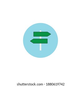 Signboard vector icon Simple isolated pictogram.