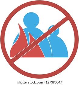 signcircular-fire hazardous zone
