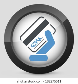 Signed credit card icon