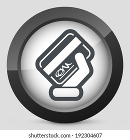 Signed credit card icon