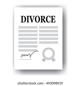 signed divorce paper 