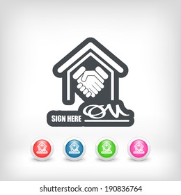 Signed document icon