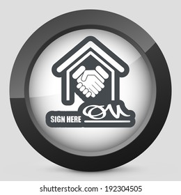 Signed document icon