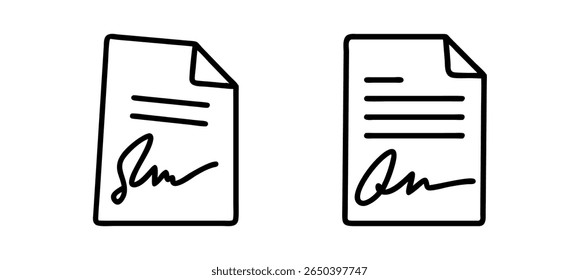 Documentos assinados lado a lado representando contratos legais e papelada