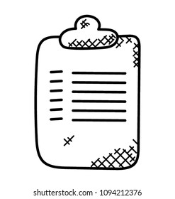 
Signed policy document, approved list items icon
