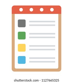 Signed policy document, approved list items icon