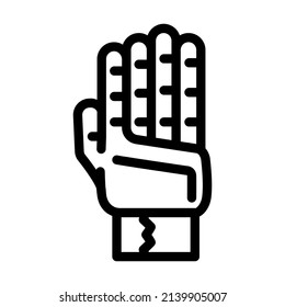 signet accessory line icon vector. signet accessory sign. isolated contour symbol black illustration