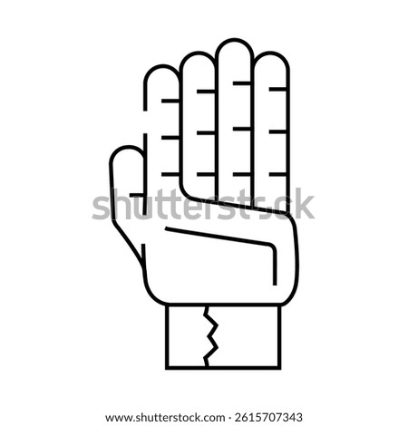 signet accessory line icon vector. signet accessory sign. isolated contour symbol black illustration