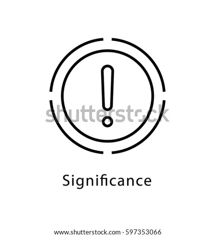 Significance Vector line Icon 