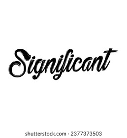 significant text on white background.