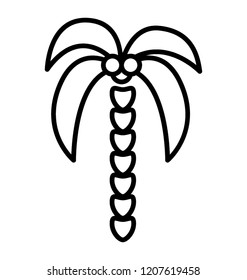 A significant tree pattern tropic palm