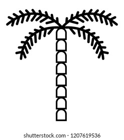 A significant tree pattern tropic palm