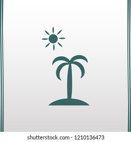 A significant tree pattern tropic palm