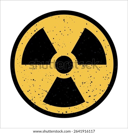 signifies caution regarding radioactive materials
