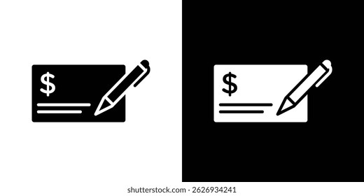 Conceito de ícone de verificação de assinatura, ilustração de vetor
