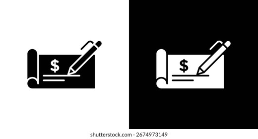 Logo des Signaturprüfungssymbols. einfache grafische Symbole