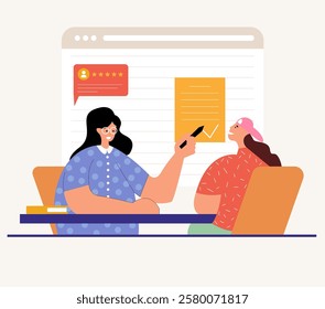 Signing a Contract. Business illustration. Colorful vector illustration in flat cartoon style. Contract papers signing. Illustration concept of concluding a contract. Business agreement concept.