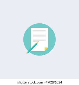 signing contract icon