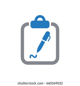 signing a contract icon