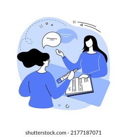 Firmar contrato aislado ilustraciones de vectores de dibujos animados. Contrato de firma del solicitante con la nueva empresa, departamento de Recursos Humanos, caza de cabezas, obtención de empleo, gestión de recursos humanos cartoon vector.