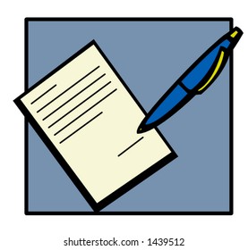 signing a document