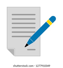 signing icon - signing contract isolated ,agreement signature illustration- Vector signature