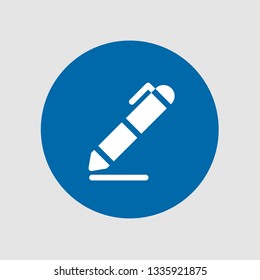  Signing icon. Editable  Signing icon for web or mobile.