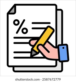 Signing Icon Element For Design