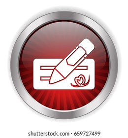 signing money check icon