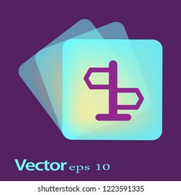 icono plano de señalización