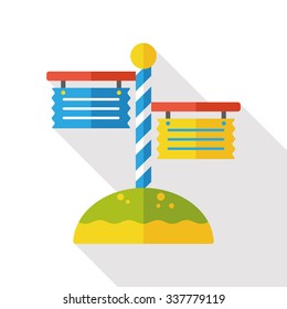 signpost flat icon