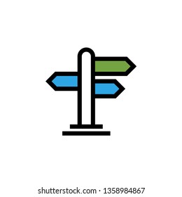 Signpost graphic design template vector isolated illustration