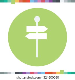 Signpost icon.