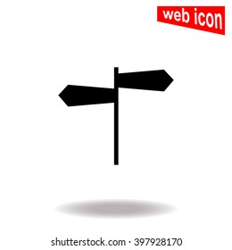 Signpost icon.