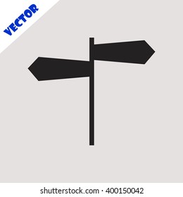Signpost icon.