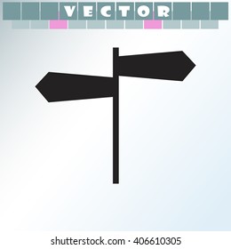 Signpost icon.