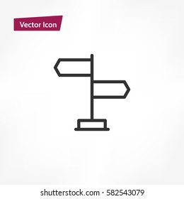 Signpost icon 