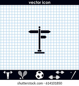 Signpost icon.