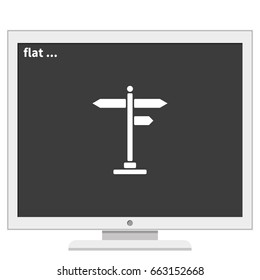 Signpost icon.