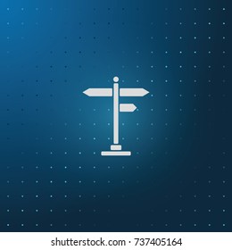 Signpost icon.