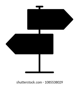 Signpost  Icon.  96x96 for Web Graphics and Apps.  Simple Minimal Pictogram. Vector