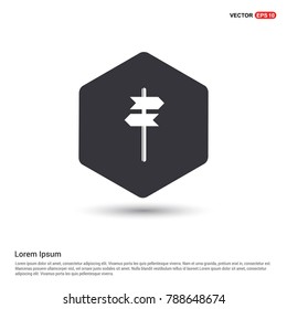 Signpost icon Background icon template