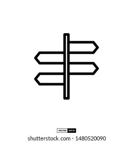 Signpost icon, design inspiration vector template for interface and any purpose