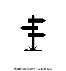 signpost icon design template