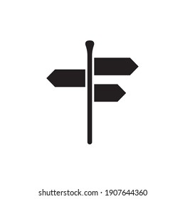 Signpost icon, direction icon vector isolated