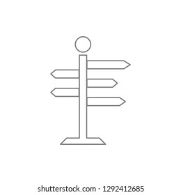 signpost icon. Element of cyber security for mobile concept and web apps icon. Thin line icon for website design and development, app development